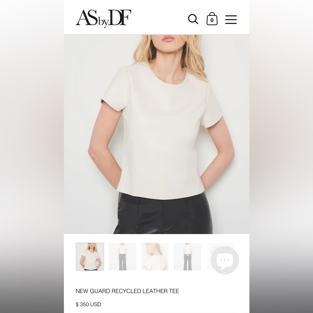 AS by DF New Guard recycled leather tee